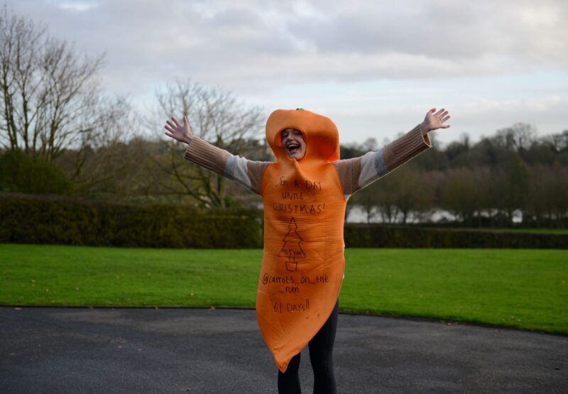 Old Framlinghamian Raises More Than £4,000 for Foodbanks with Carrot Costume Running Challenge
