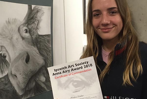 Anna Airy success for Art Scholars