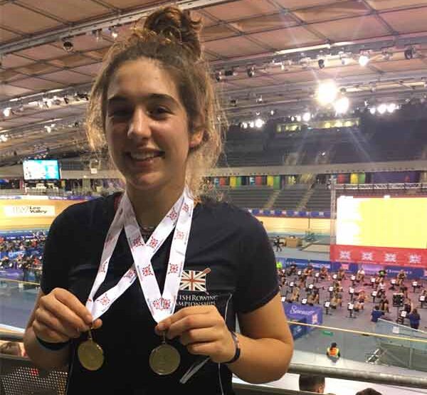 Poppy Mayall wins Gold and Silver at British Rowing Indoor Championships