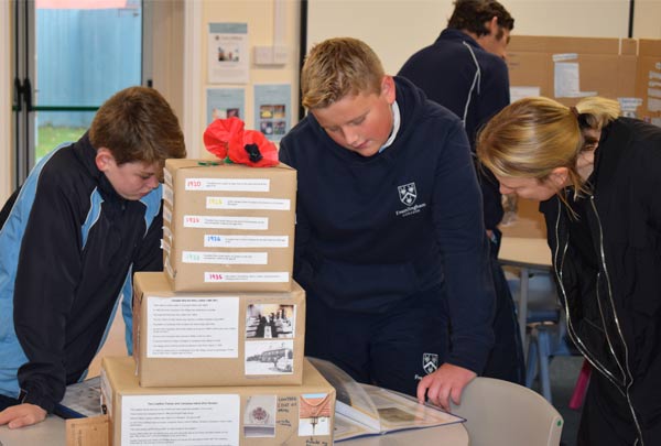 Year 7 share their Remembrance projects